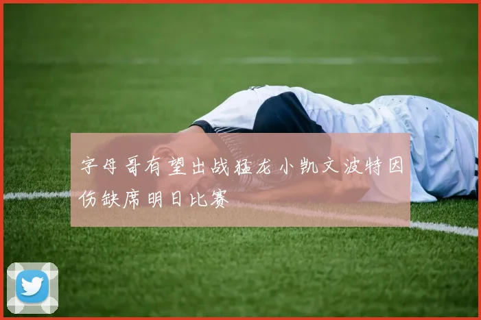 字母哥有望出战猛龙小凯文波特因伤缺席明日比赛